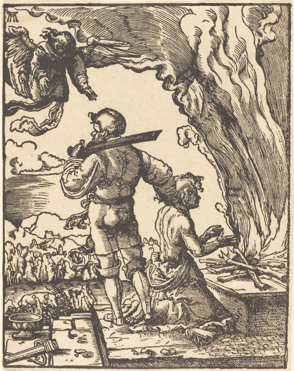 亚伯拉罕的献身 作者 阿尔布雷希特·阿尔特多夫（Albrecht Altdorfer）