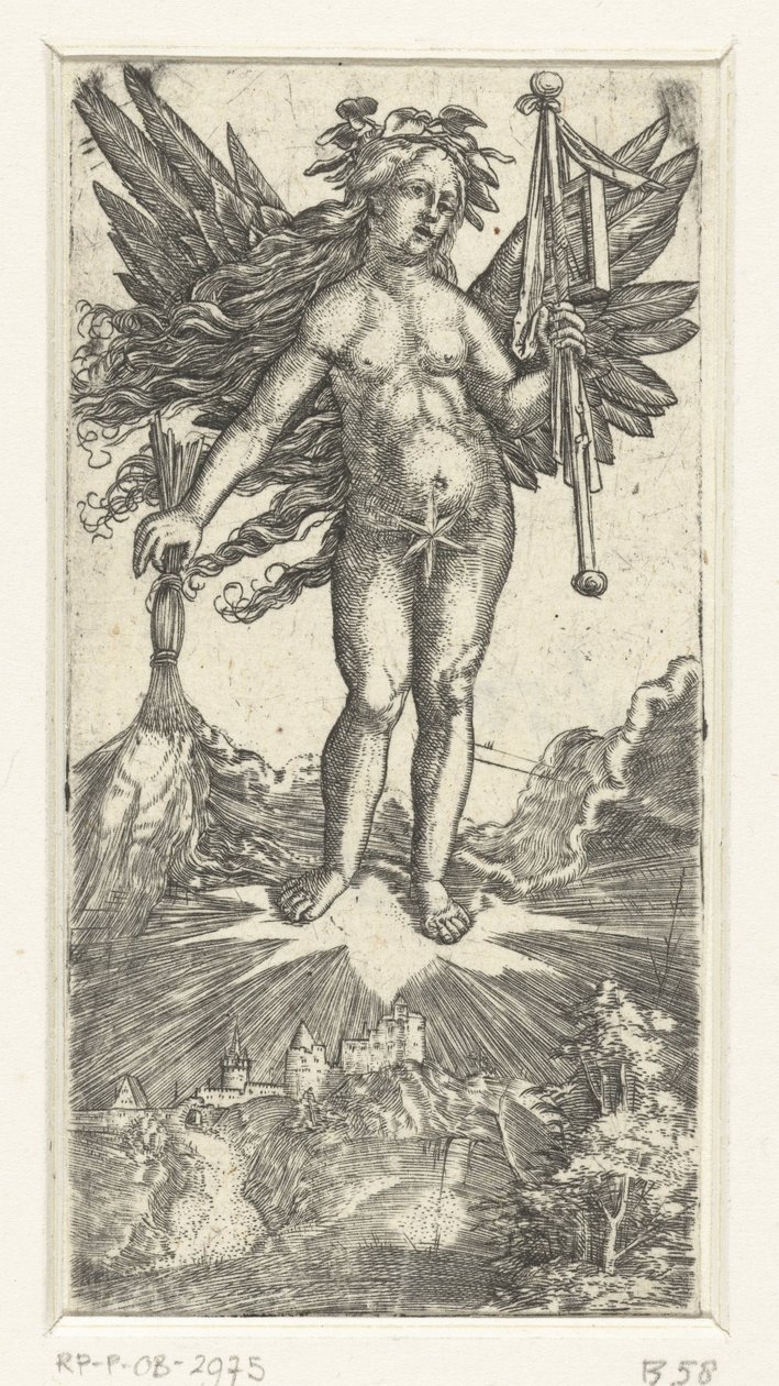 带翅膀的寓意女性形象 作者 阿尔布雷希特·阿尔特多夫（Albrecht Altdorfer）