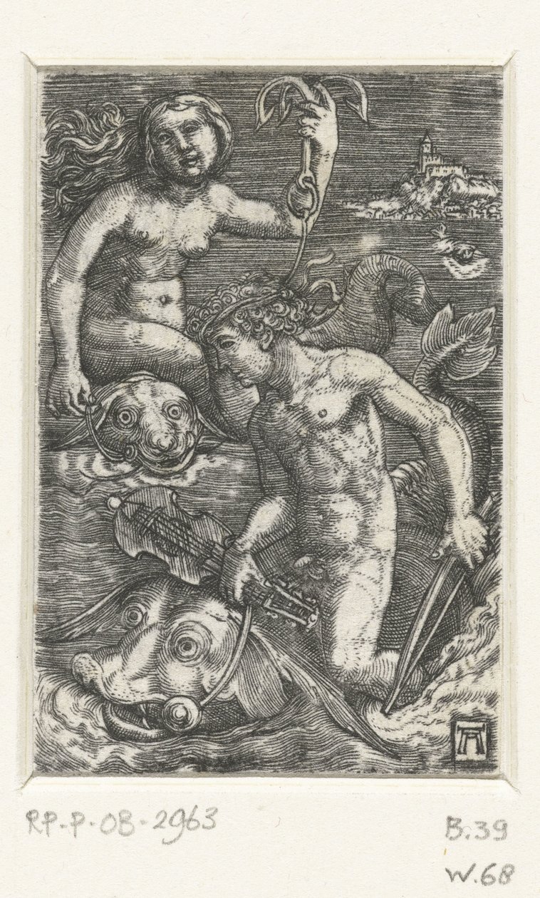 阿里翁与尼厄丽德 作者 阿尔布雷希特·阿尔特多夫（Albrecht Altdorfer）