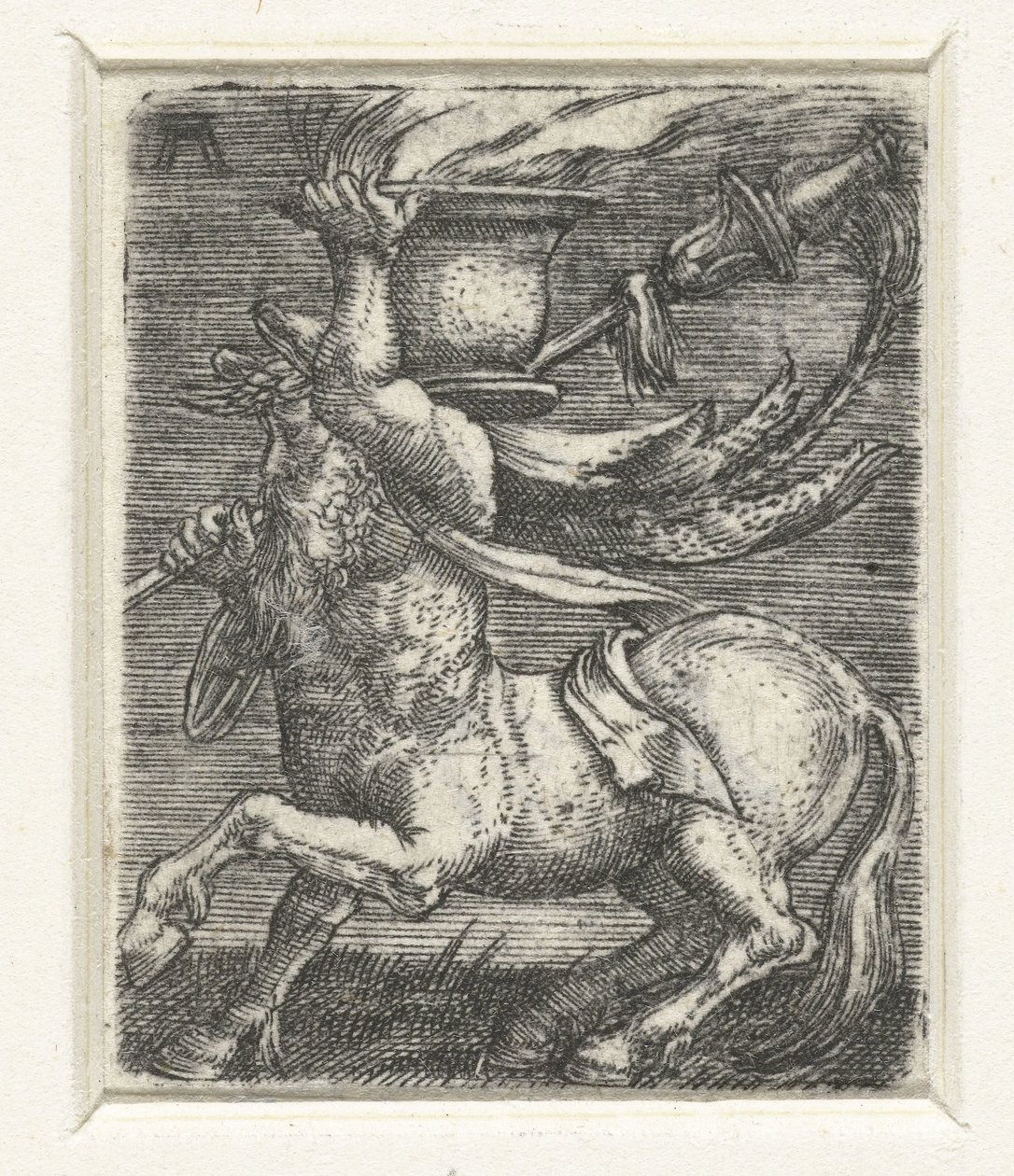 半人马提着火盆 作者 阿尔布雷希特·阿尔特多夫（Albrecht Altdorfer）