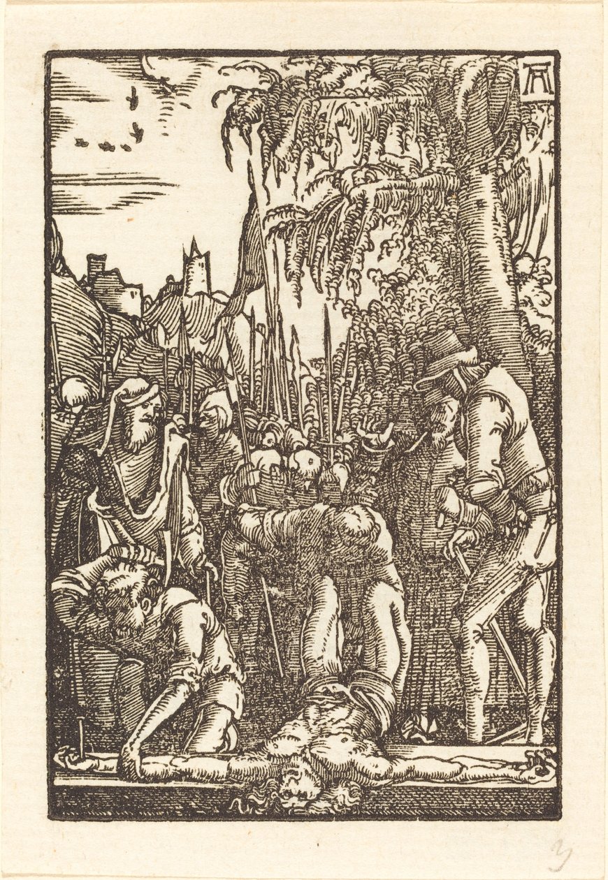 钉在十字架上的基督 作者 阿尔布雷希特·阿尔特多夫（Albrecht Altdorfer）
