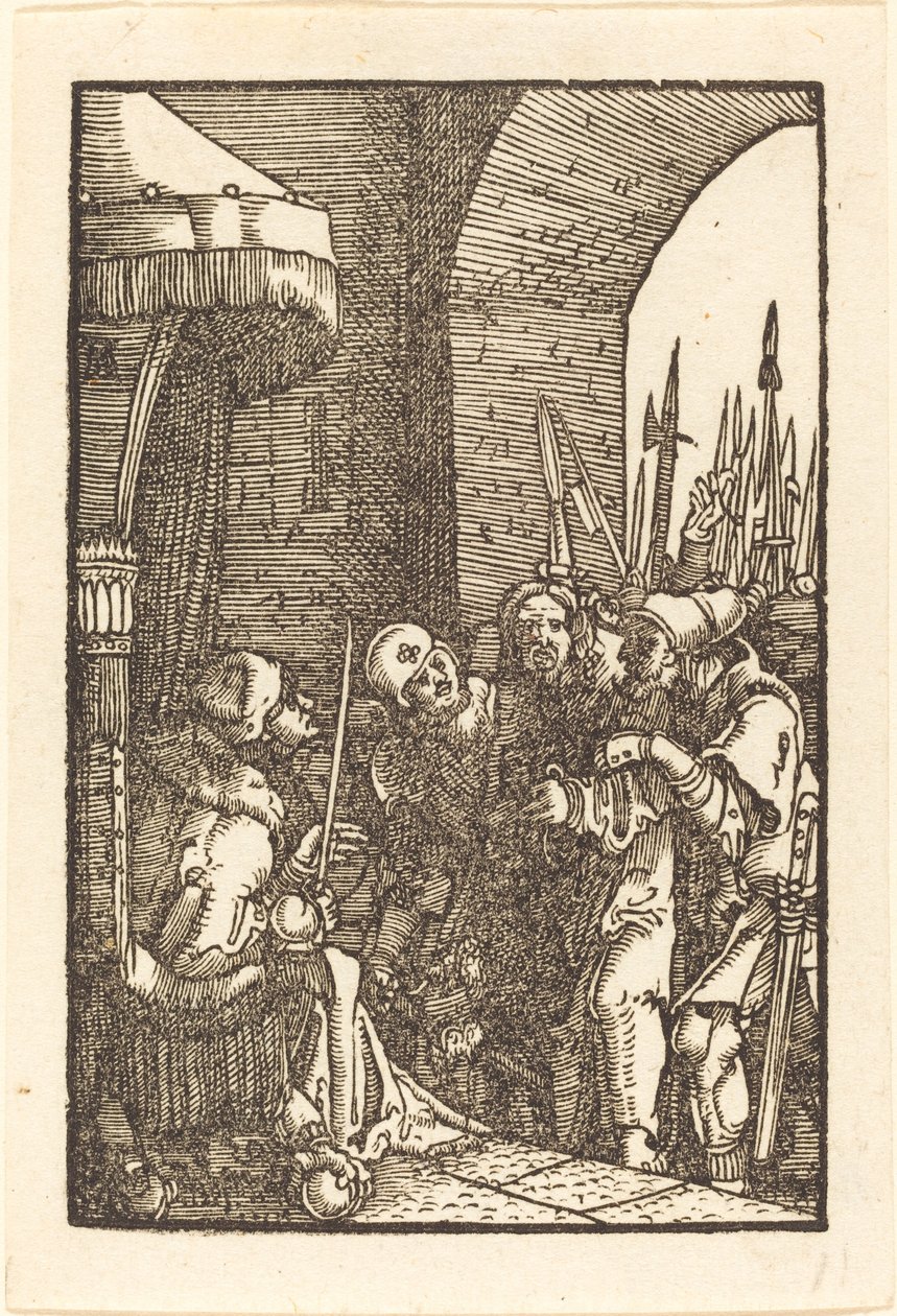 基督在该亚法面前 作者 阿尔布雷希特·阿尔特多夫（Albrecht Altdorfer）