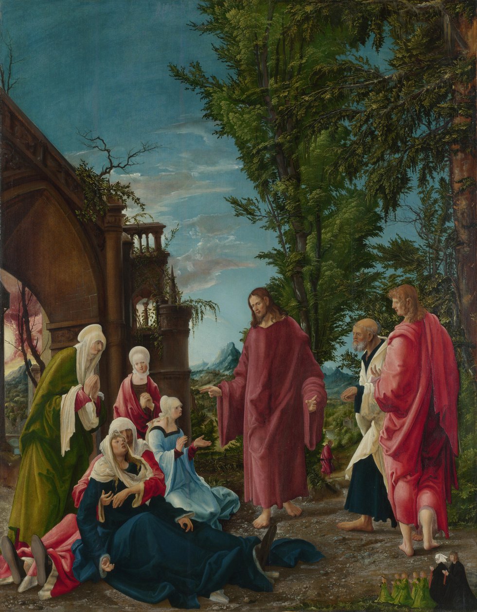 基督离开母亲，c。 1520 作者 阿尔布雷希特·阿尔特多夫（Albrecht Altdorfer）