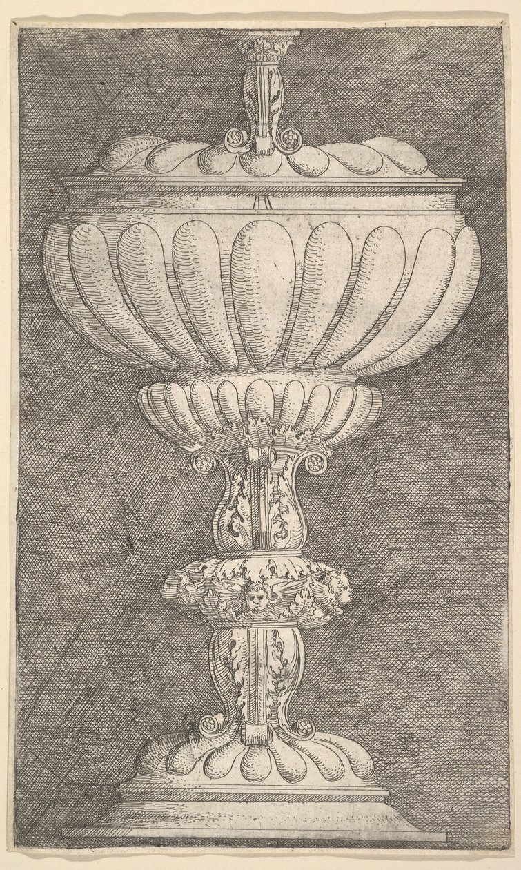 有盖酒杯的设计 作者 阿尔布雷希特·阿尔特多夫（Albrecht Altdorfer）