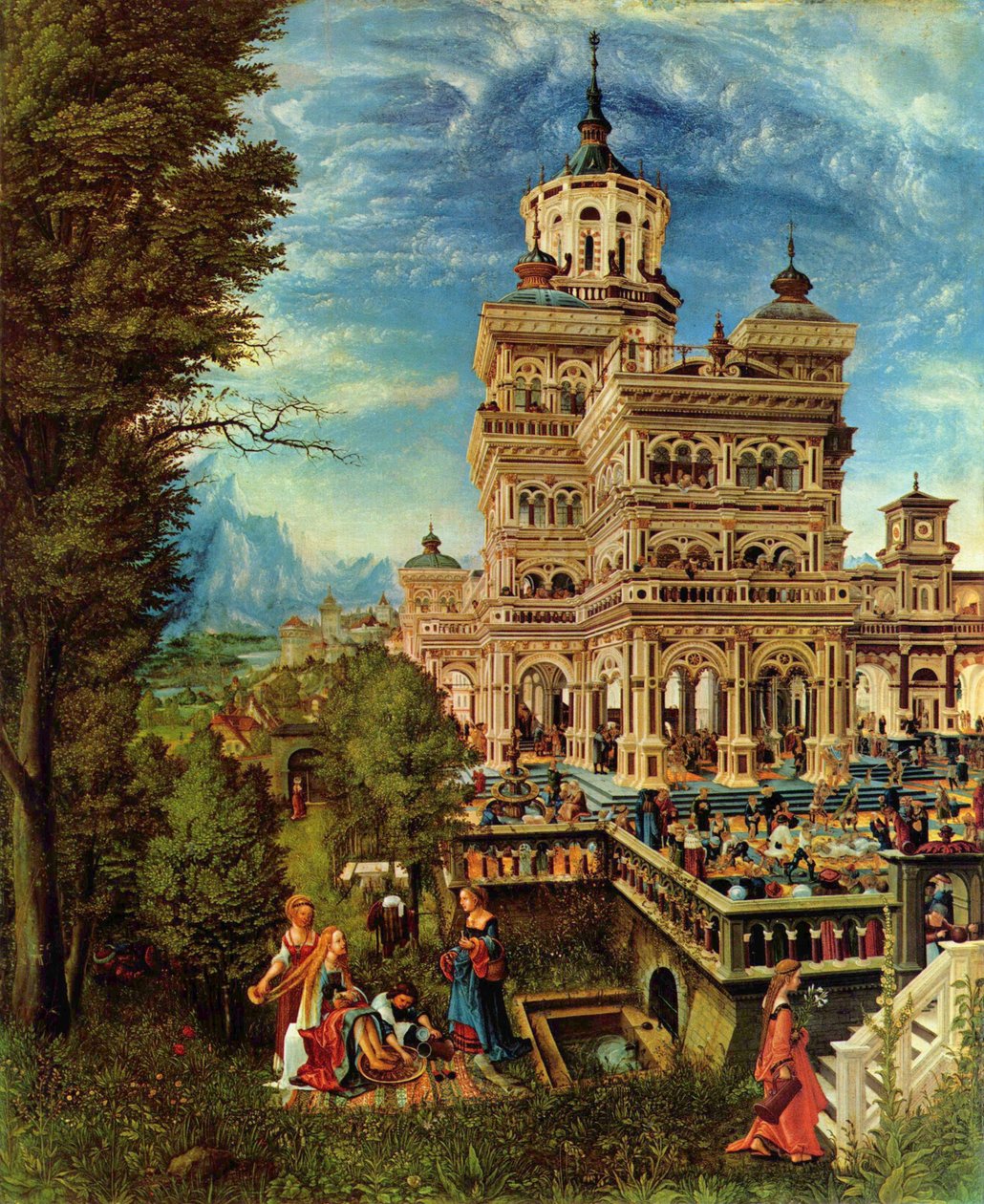 德语： Susanna im Bade 苏珊娜和长老们 作者 阿尔布雷希特·阿尔特多夫（Albrecht Altdorfer）