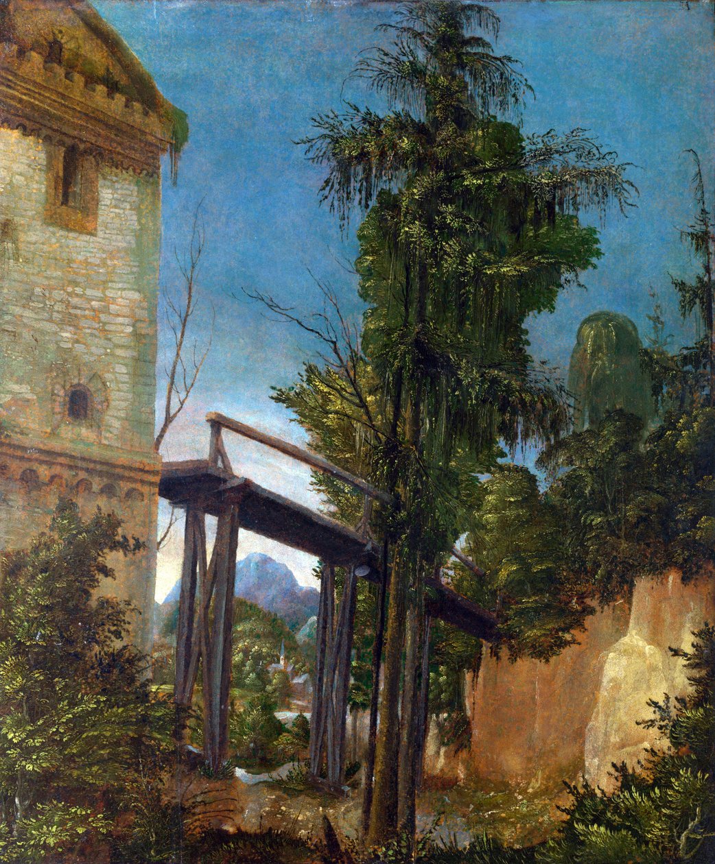 行人天桥景观 作者 阿尔布雷希特·阿尔特多夫（Albrecht Altdorfer）