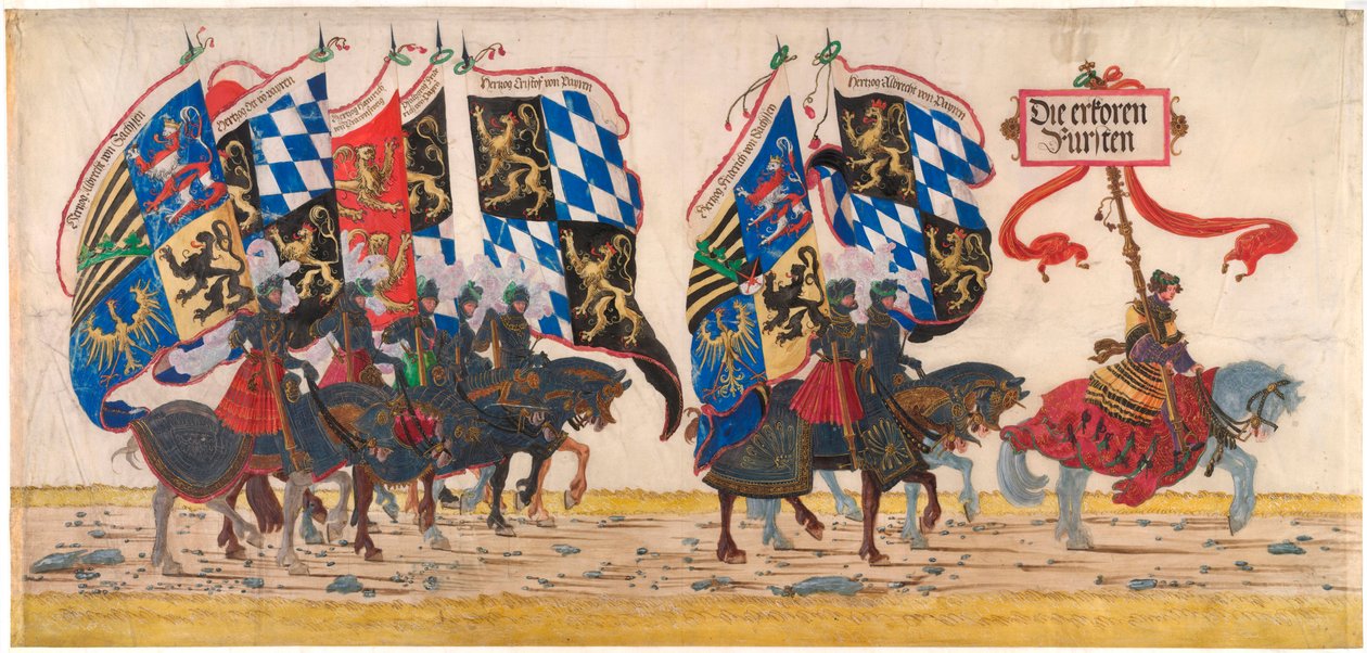 德意志王子--阿尔布雷希特-阿尔特多尔费尔（Albrecht Altdorfer，约 1480-1538 年）的作品，铅笔、墨水和水彩，约 1515 年--阿尔贝蒂娜，维也纳（奥地利） 作者 阿尔布雷希特·阿尔特多夫（Albrecht Altdorfer）