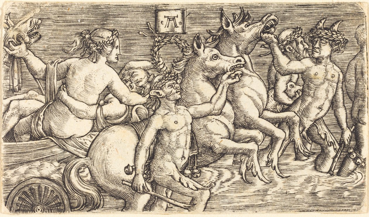 由Seagods领导的凯旋乐队的情人们 作者 阿尔布雷希特·阿尔特多夫（Albrecht Altdorfer）