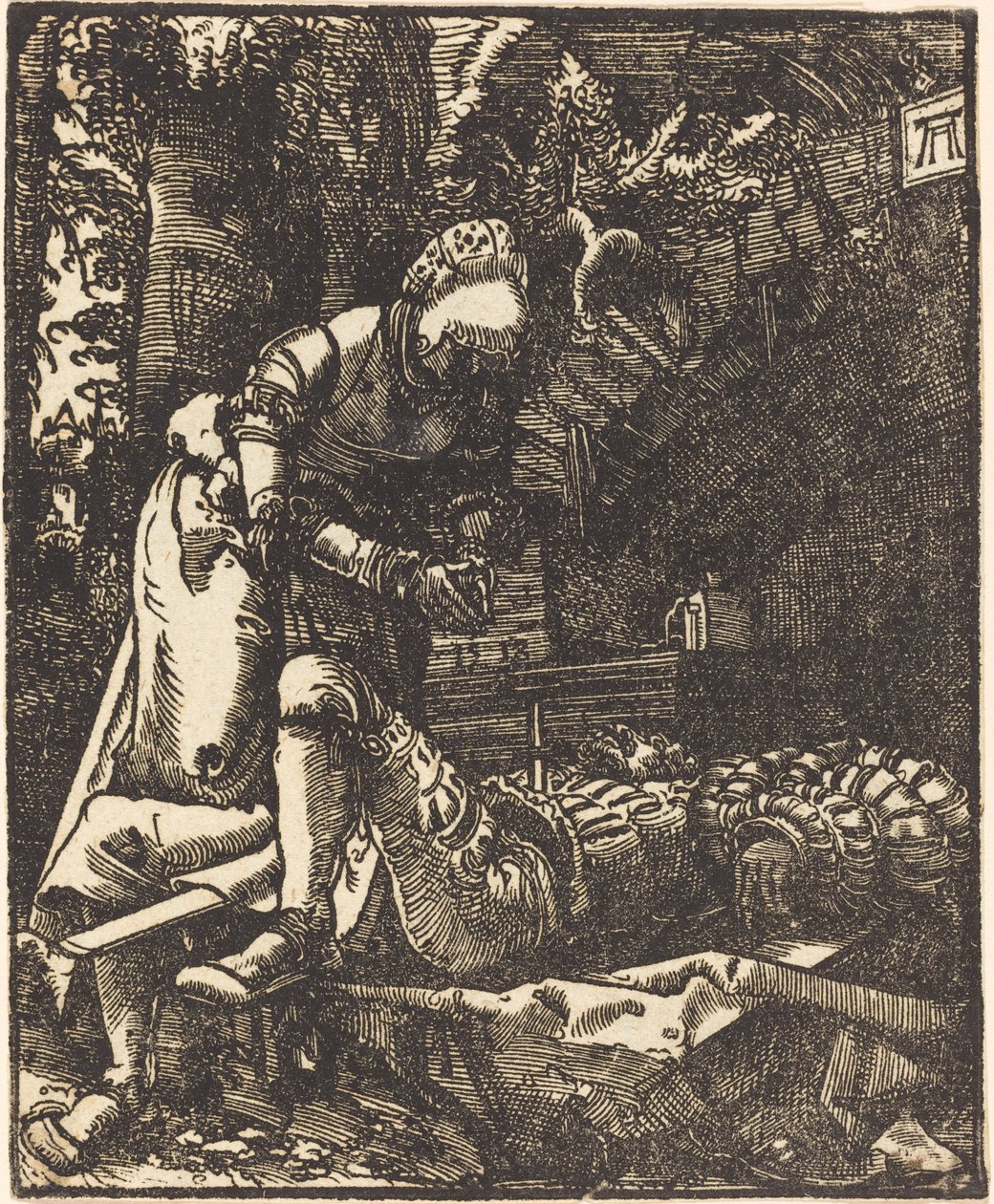皮拉摩斯与缇丝比 作者 阿尔布雷希特·阿尔特多夫（Albrecht Altdorfer）