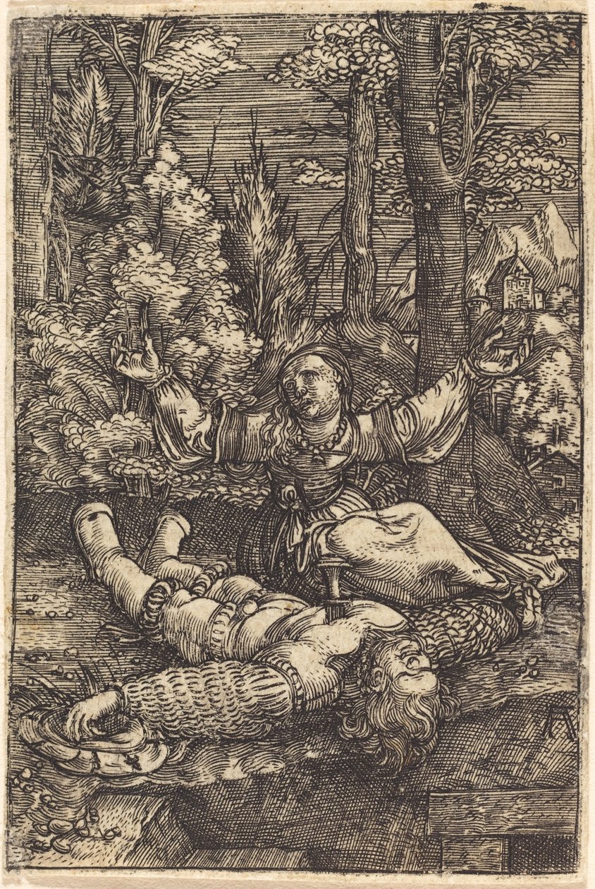 皮拉摩斯与缇丝比 作者 阿尔布雷希特·阿尔特多夫（Albrecht Altdorfer）