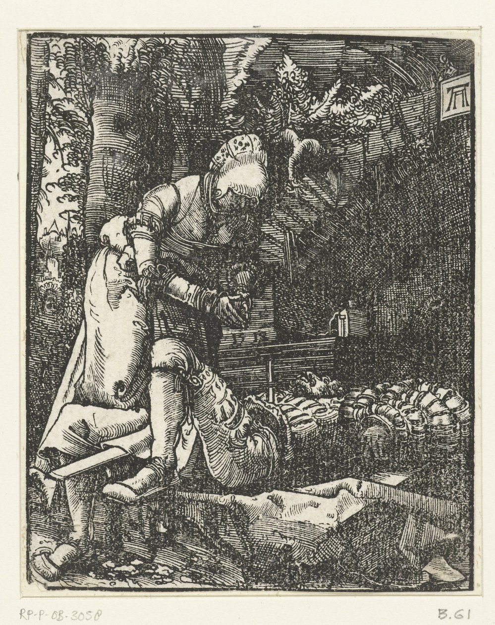 皮拉摩斯与缇丝比 作者 阿尔布雷希特·阿尔特多夫（Albrecht Altdorfer）