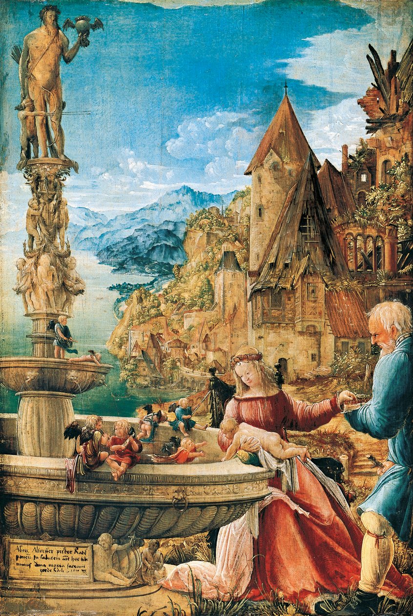 逃往埃及时的休息 作者 阿尔布雷希特·阿尔特多夫（Albrecht Altdorfer）