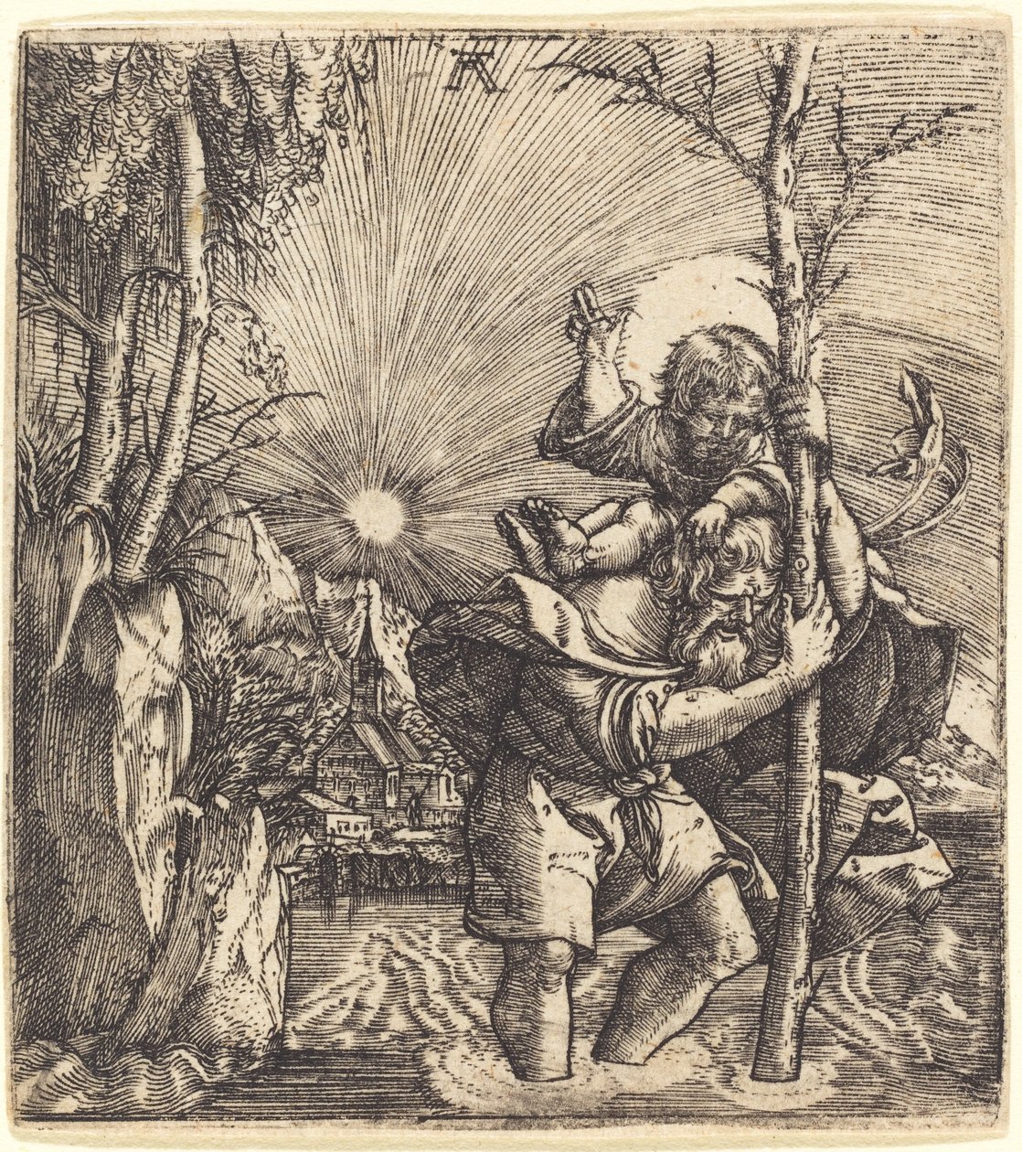 圣克里斯托弗 作者 阿尔布雷希特·阿尔特多夫（Albrecht Altdorfer）