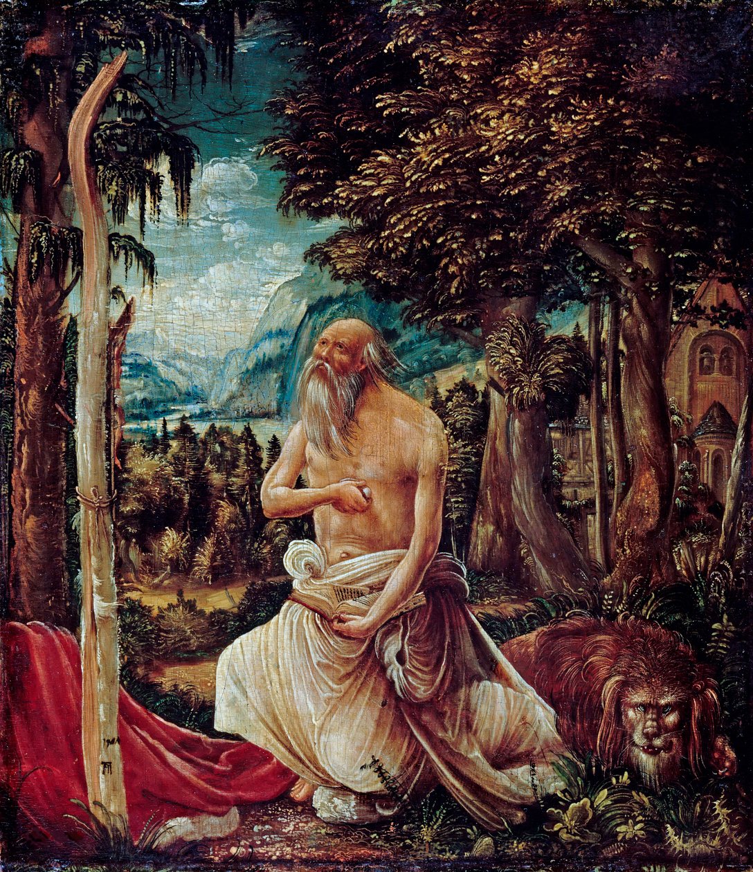 ""Saint Jerome penitent"" (The Repentant Saint Jerome) Peinture d