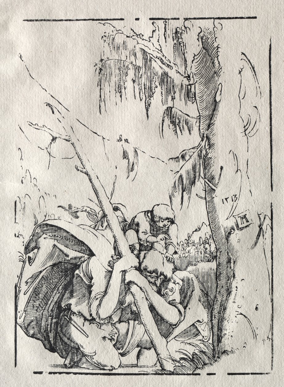 圣克里斯托弗肩扛基督过水 作者 阿尔布雷希特·阿尔特多夫（Albrecht Altdorfer）