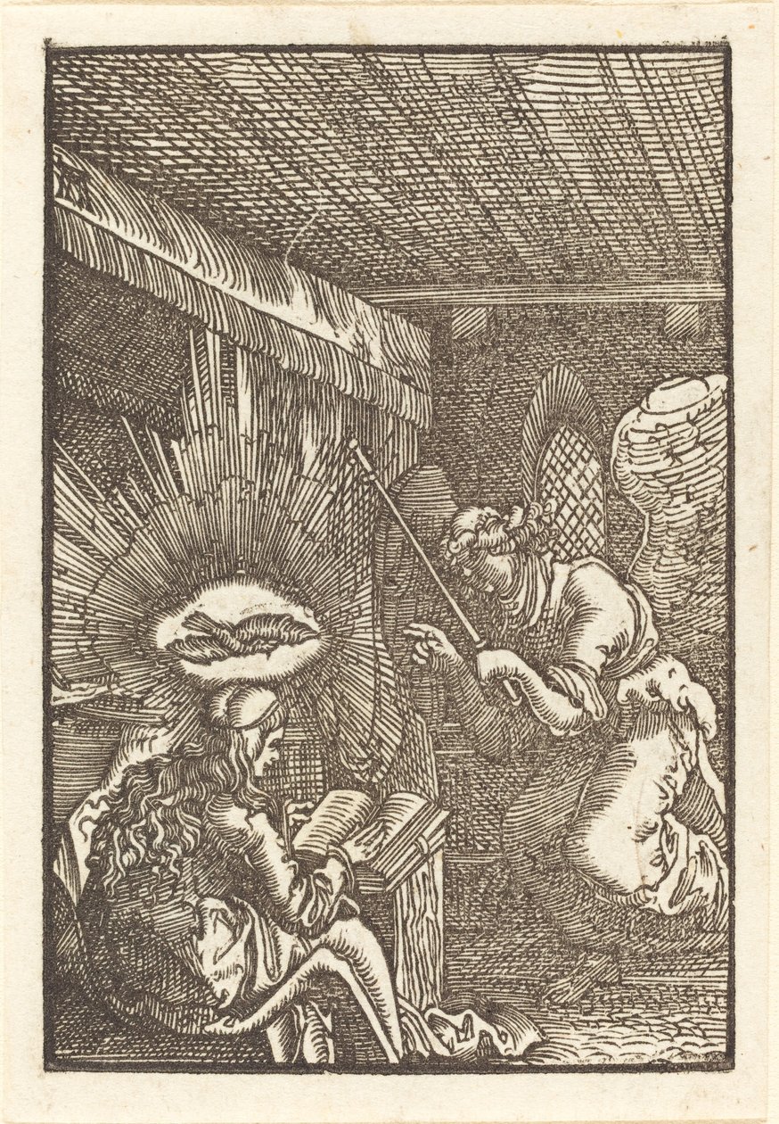 天使报喜 作者 阿尔布雷希特·阿尔特多夫（Albrecht Altdorfer）