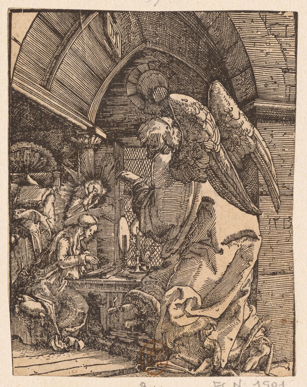 天使报喜》，1513年。 作者 阿尔布雷希特·阿尔特多夫（Albrecht Altdorfer）