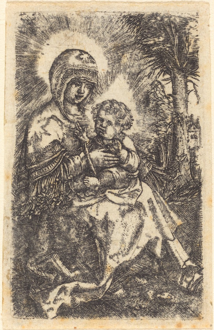 拉蒂斯邦 "美丽的圣母 "风景画 作者 阿尔布雷希特·阿尔特多夫（Albrecht Altdorfer）