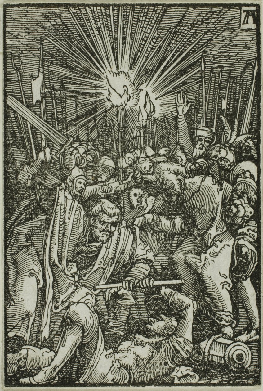 背叛，选自《人类的堕落与救赎 作者 阿尔布雷希特·阿尔特多夫（Albrecht Altdorfer）