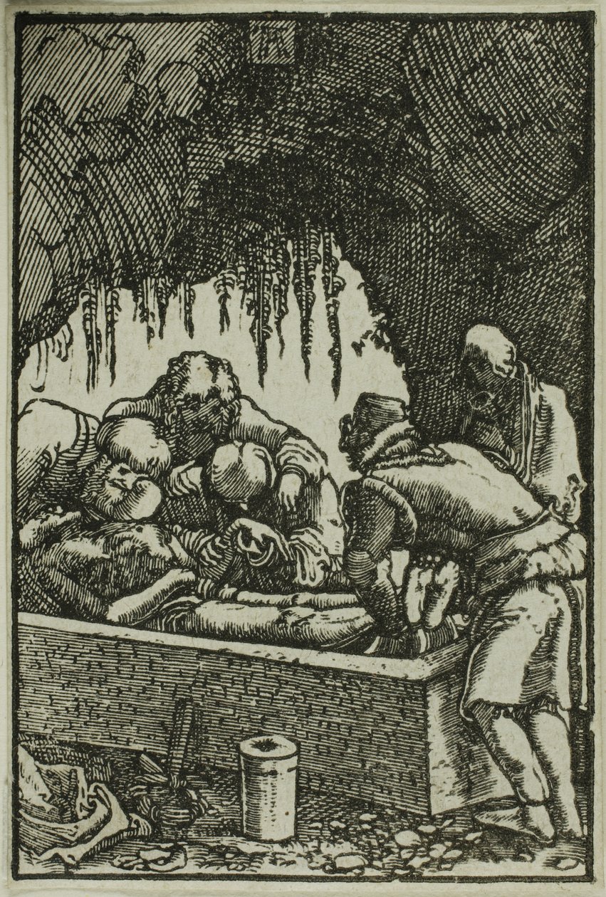 墓穴》，选自《人类的堕落与救赎 作者 阿尔布雷希特·阿尔特多夫（Albrecht Altdorfer）
