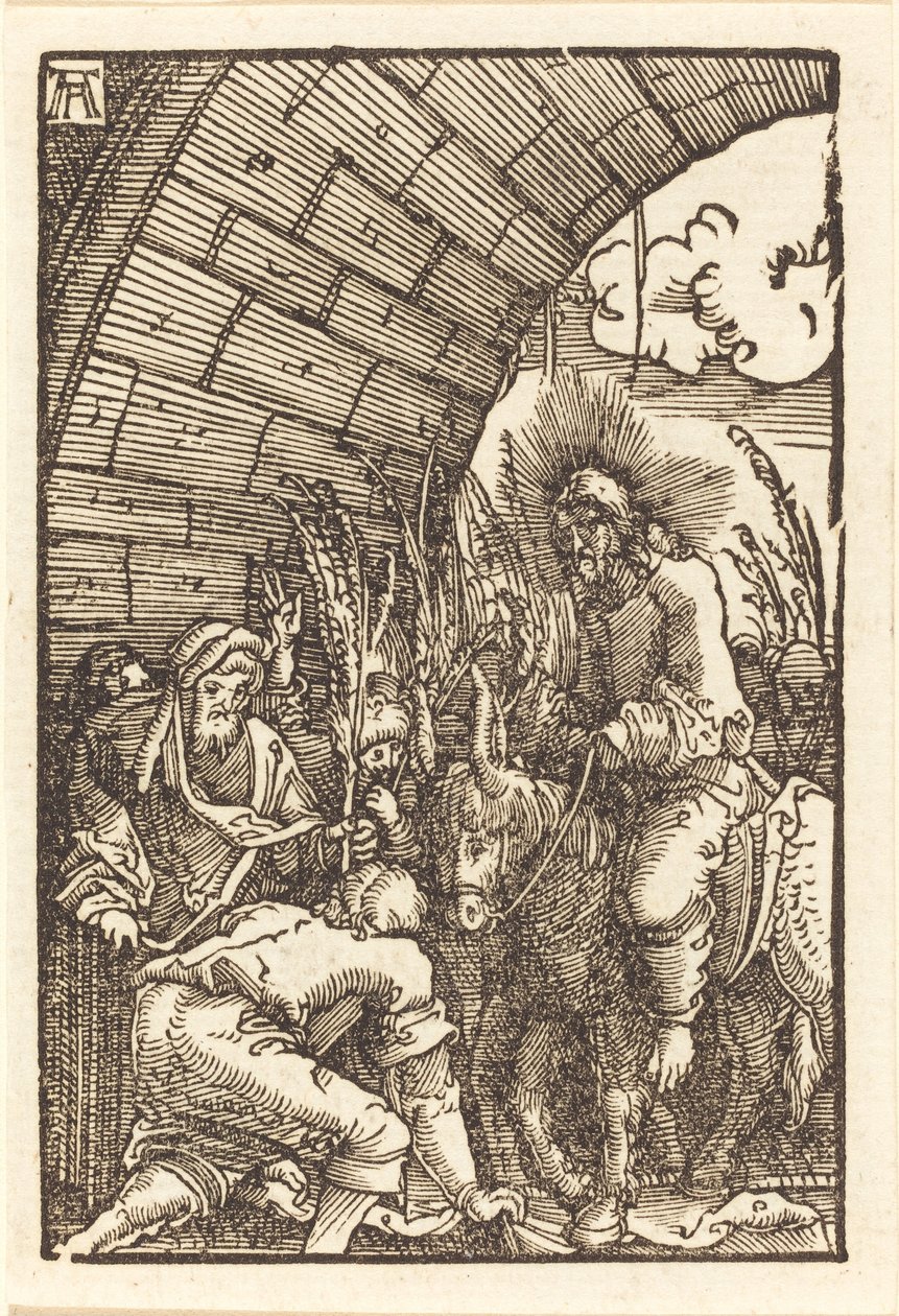 进入耶路撒冷 作者 阿尔布雷希特·阿尔特多夫（Albrecht Altdorfer）