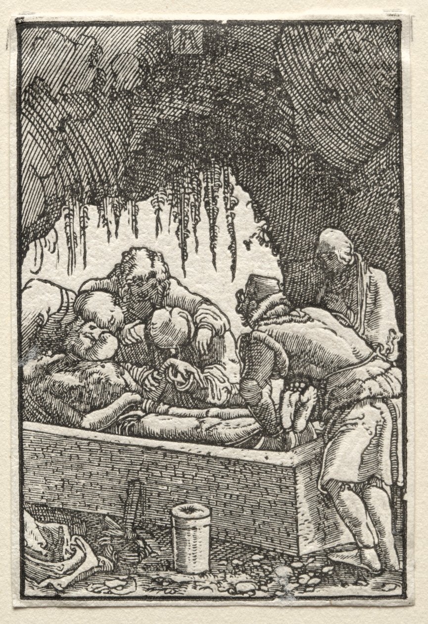 人的堕落与救赎：埋葬基督，c。 1515。 作者 阿尔布雷希特·阿尔特多夫（Albrecht Altdorfer）