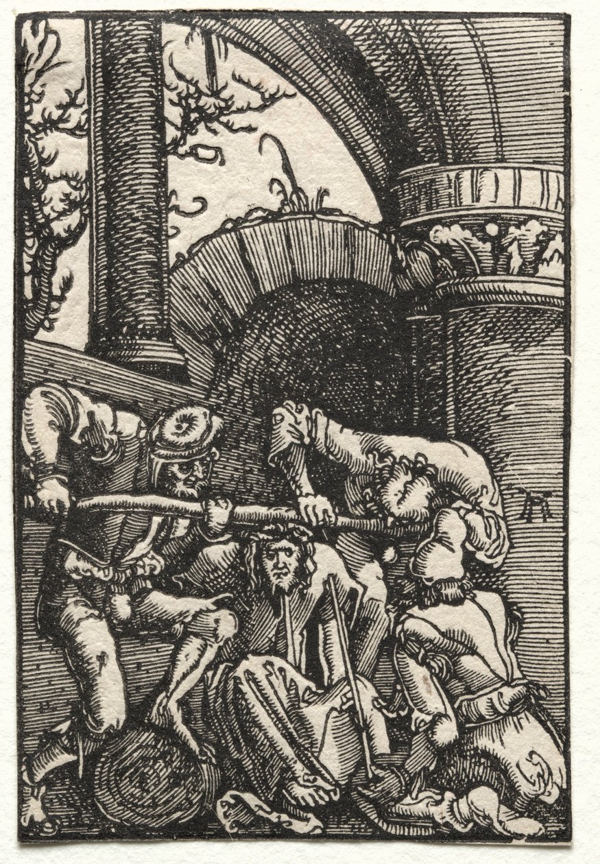 人的堕落与救赎：基督被荆棘加冕，c。 1515。 作者 阿尔布雷希特·阿尔特多夫（Albrecht Altdorfer）