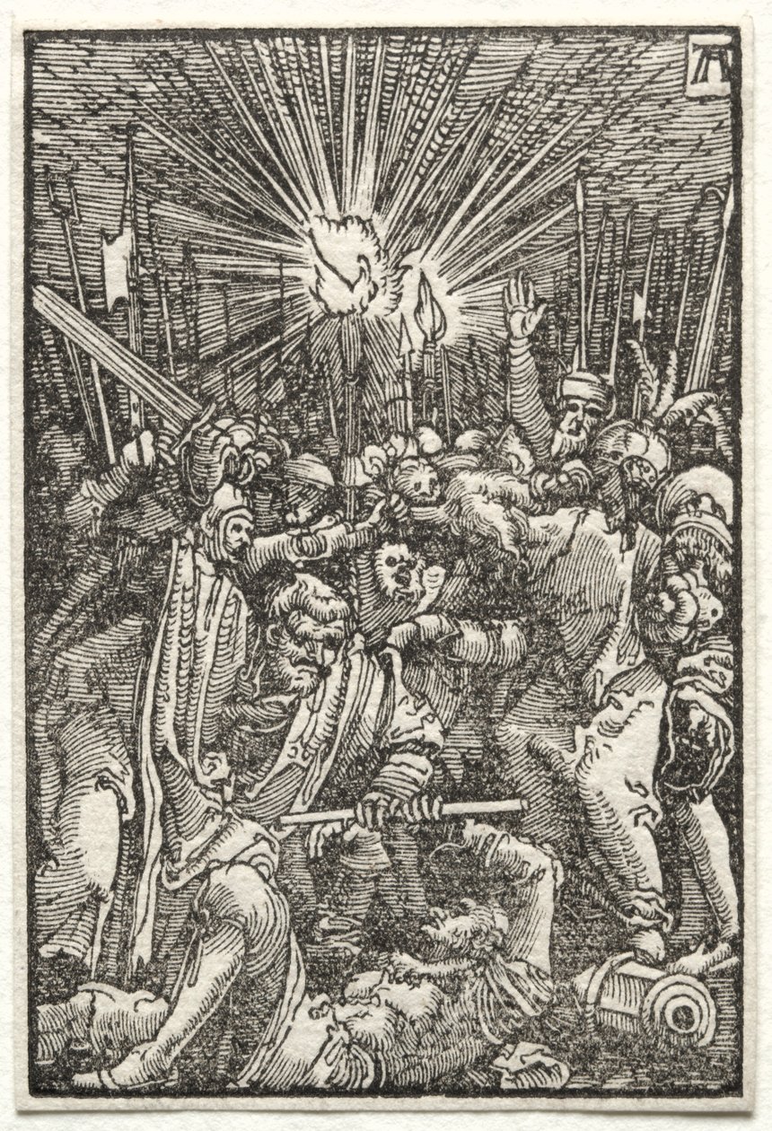 人的堕落与救赎：基督被俘虏，c。 1515。 作者 阿尔布雷希特·阿尔特多夫（Albrecht Altdorfer）