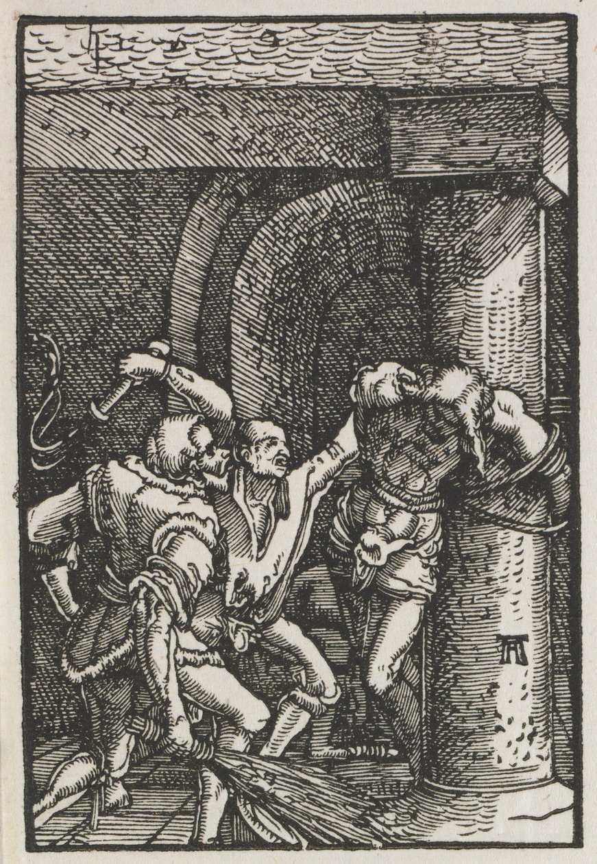 人类的堕落与救赎基督的鞭笞 作者 阿尔布雷希特·阿尔特多夫（Albrecht Altdorfer）