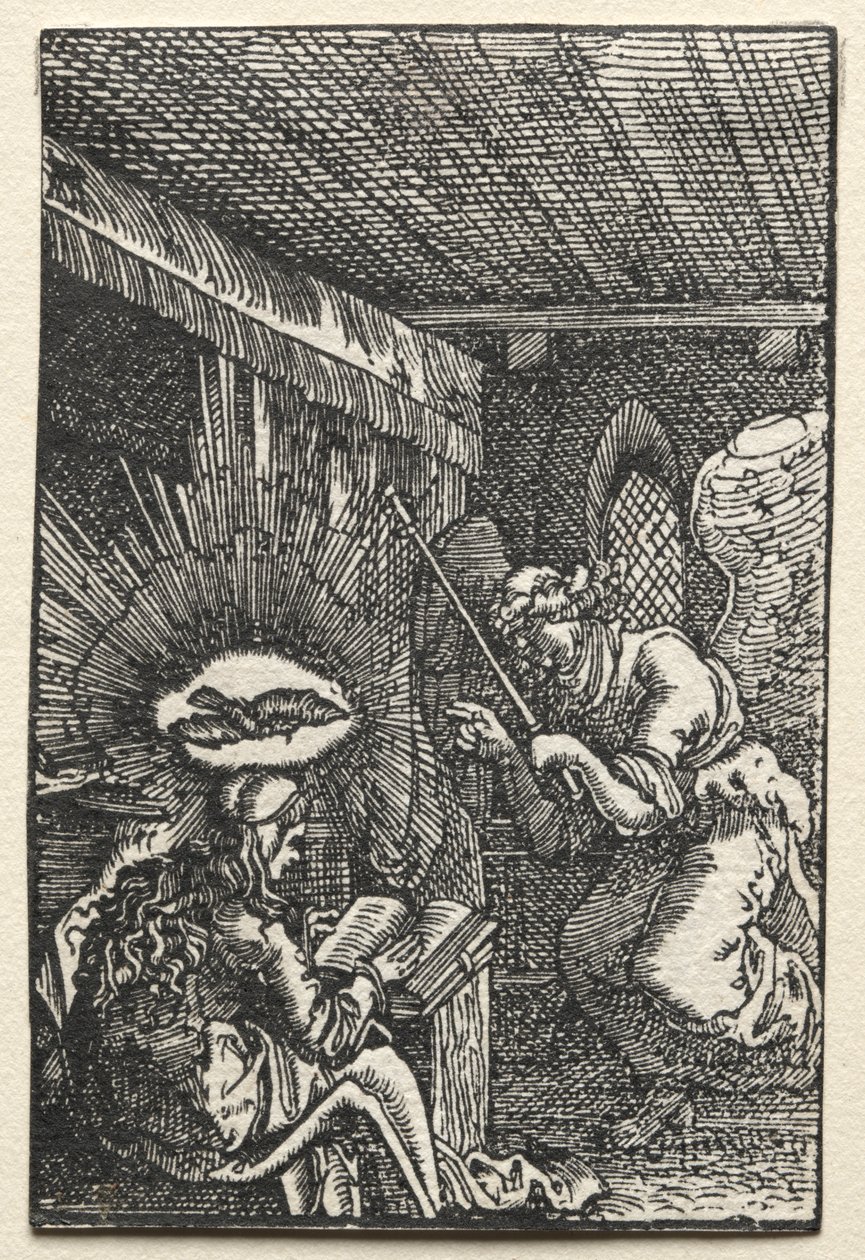 人类的堕落与救赎  圣母领报 作者 阿尔布雷希特·阿尔特多夫（Albrecht Altdorfer）