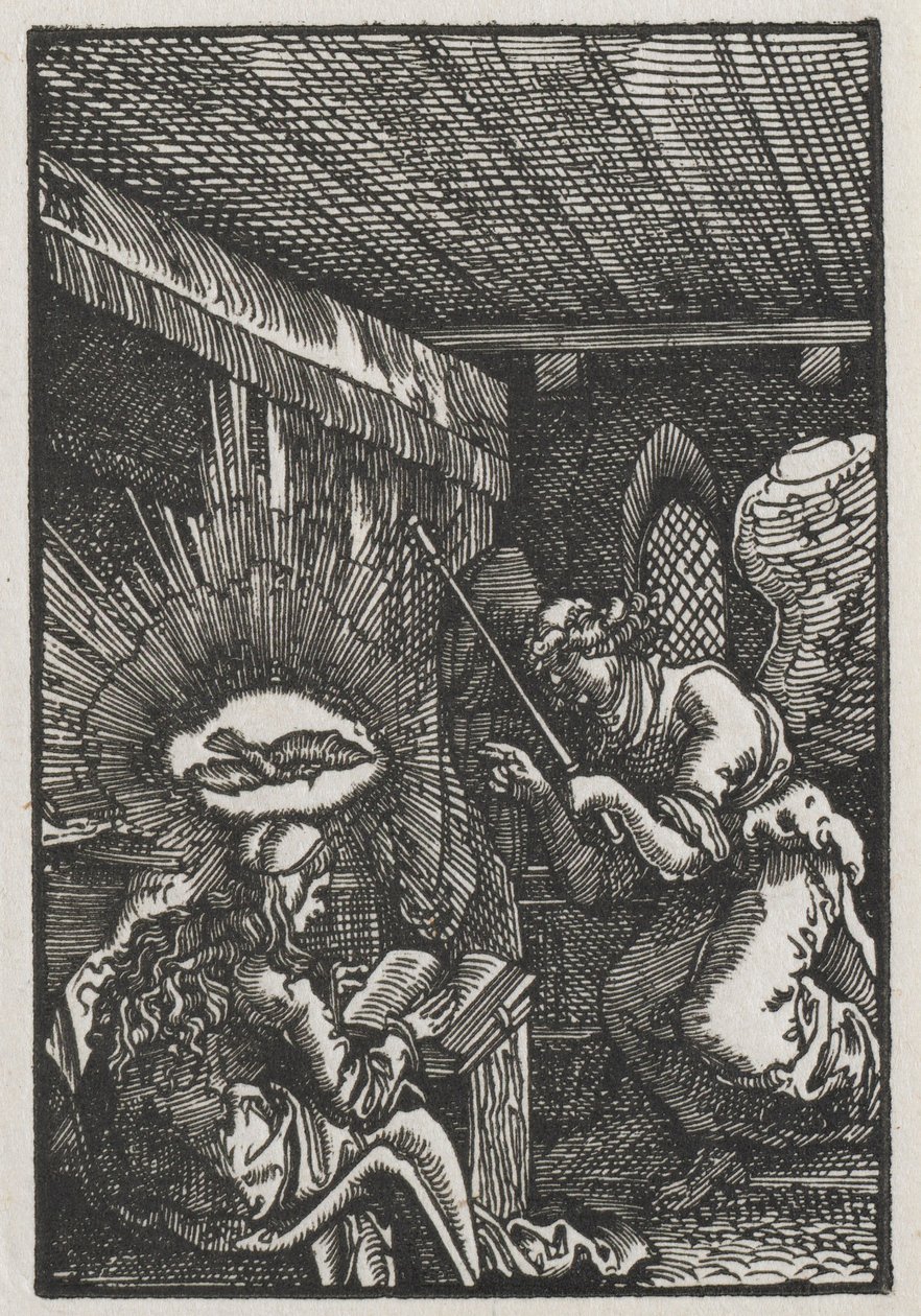 人的堕落与救赎：报喜c。 1513。 作者 阿尔布雷希特·阿尔特多夫（Albrecht Altdorfer）
