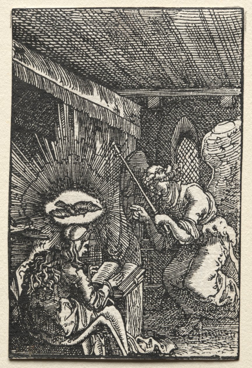 人的堕落与救赎：报喜c。 1515。 作者 阿尔布雷希特·阿尔特多夫（Albrecht Altdorfer）