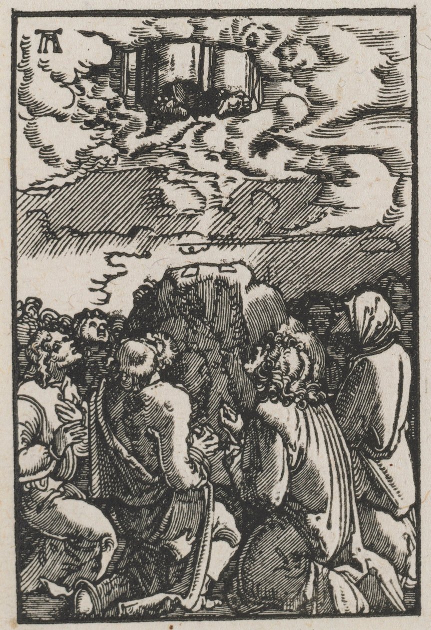 人的堕落与救赎：提升，c。 1515。 作者 阿尔布雷希特·阿尔特多夫（Albrecht Altdorfer）