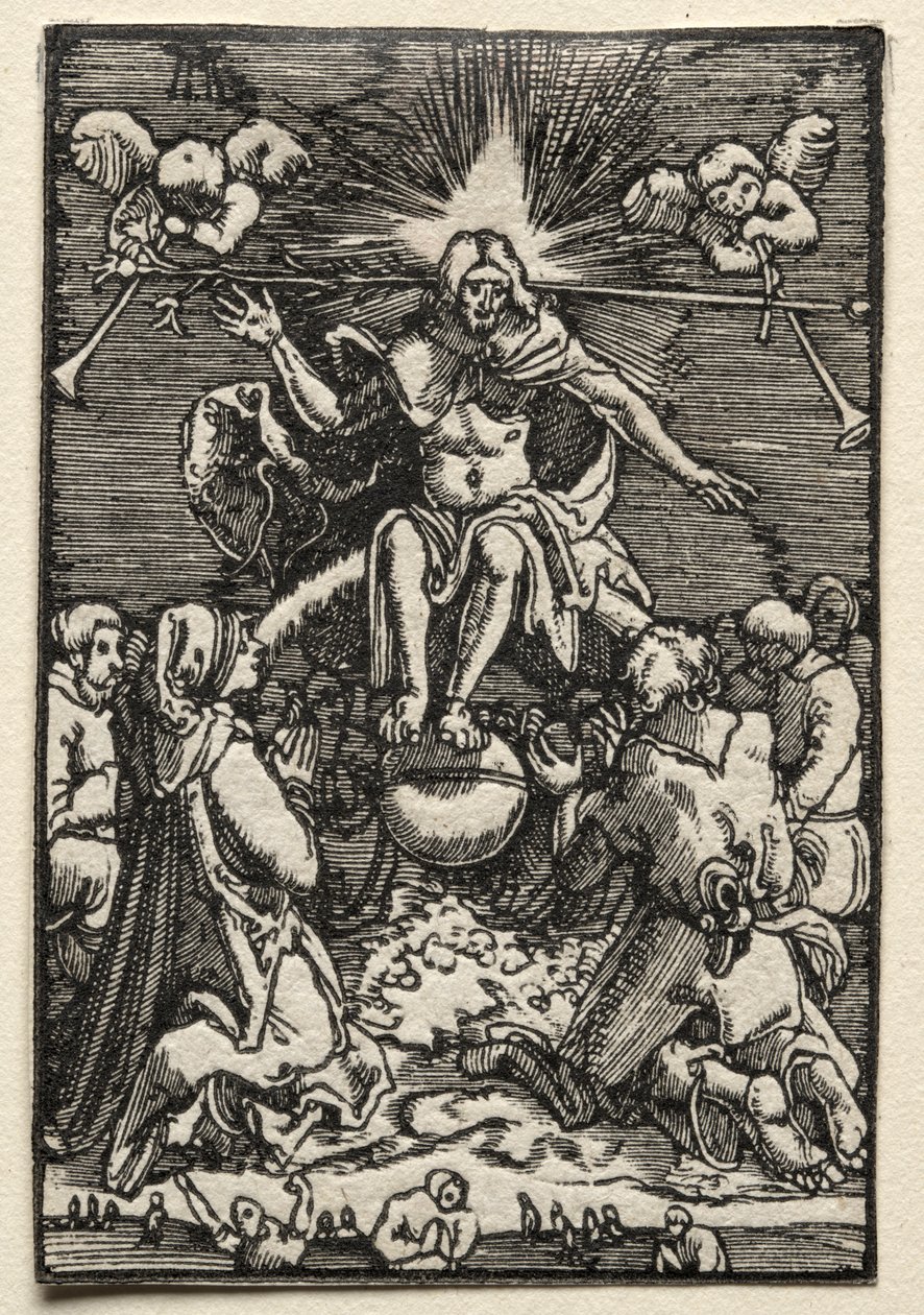 人的堕落与救赎：最后的审判c。 1515。 作者 阿尔布雷希特·阿尔特多夫（Albrecht Altdorfer）