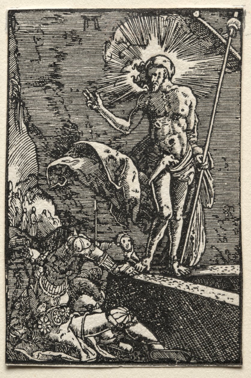 人的堕落与救赎：复活c。 1515。 作者 阿尔布雷希特·阿尔特多夫（Albrecht Altdorfer）