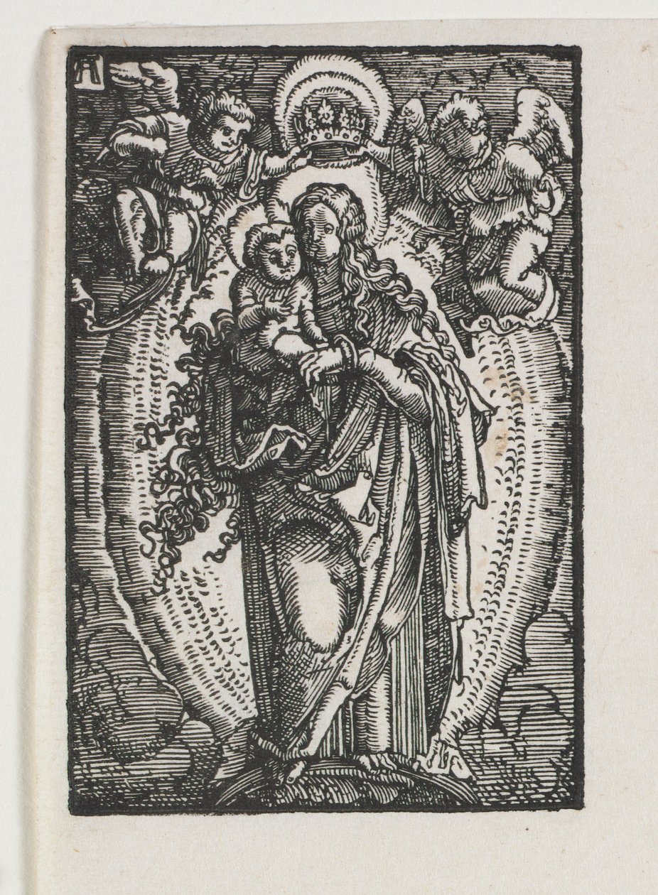 人类的堕落与救赎  作为天后的圣母 作者 阿尔布雷希特·阿尔特多夫（Albrecht Altdorfer）