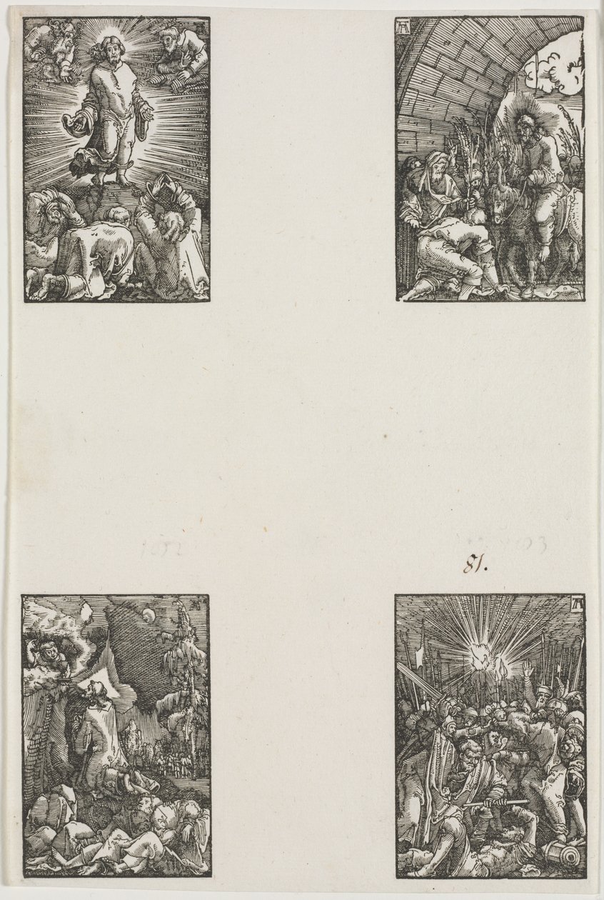 人的堕落与救赎，c。 1515。 作者 阿尔布雷希特·阿尔特多夫（Albrecht Altdorfer）