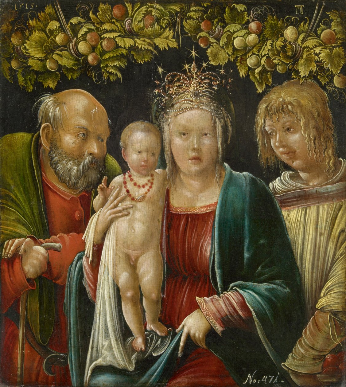 神圣家族与圣阿加皮图斯，1515年 作者 阿尔布雷希特·阿尔特多夫（Albrecht Altdorfer）
