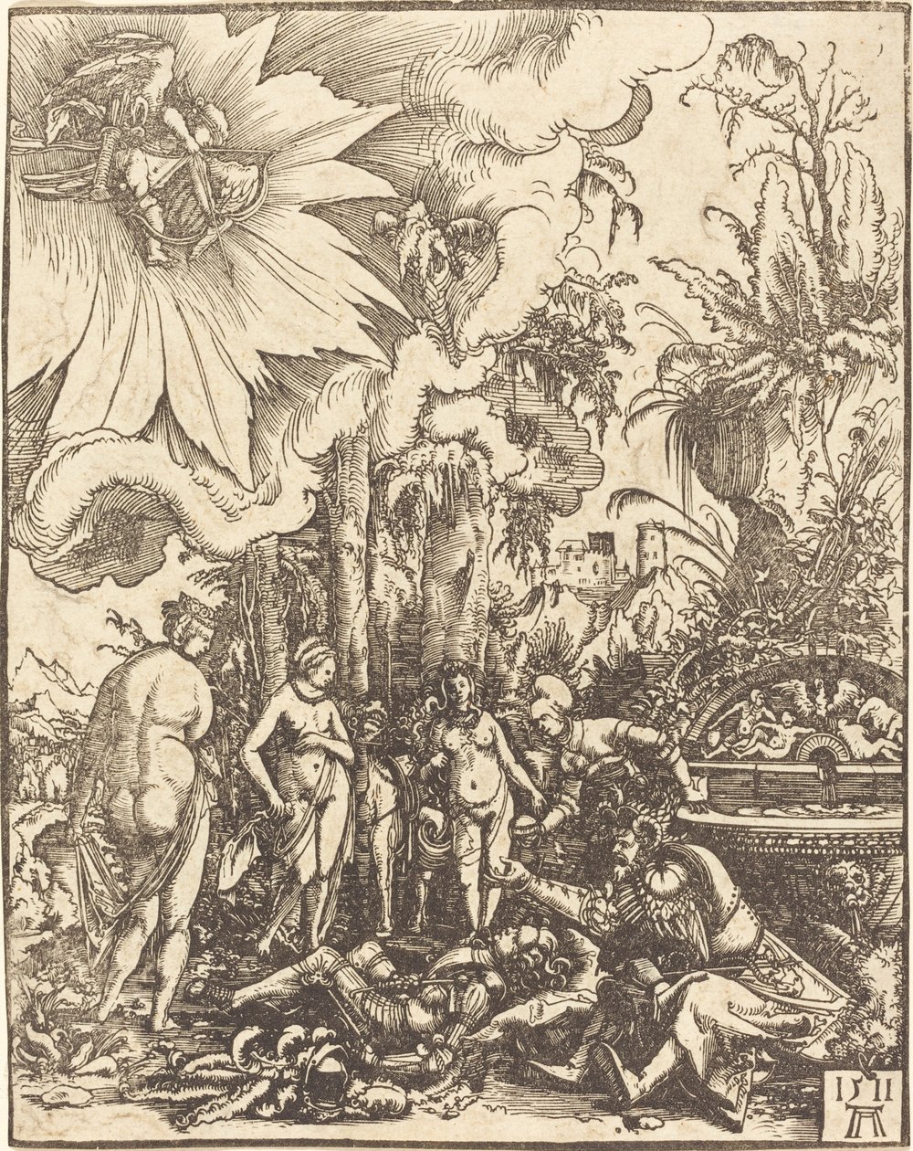 巴黎的审判》（The Judgment of Paris 作者 阿尔布雷希特·阿尔特多夫（Albrecht Altdorfer）