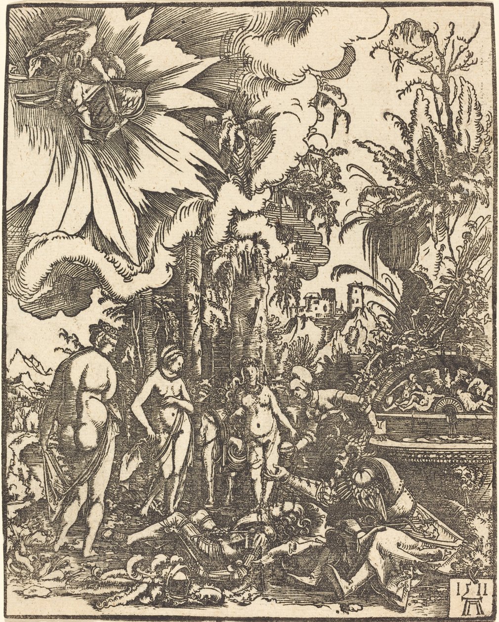 巴黎的审判》（The Judgment of Paris 作者 阿尔布雷希特·阿尔特多夫（Albrecht Altdorfer）