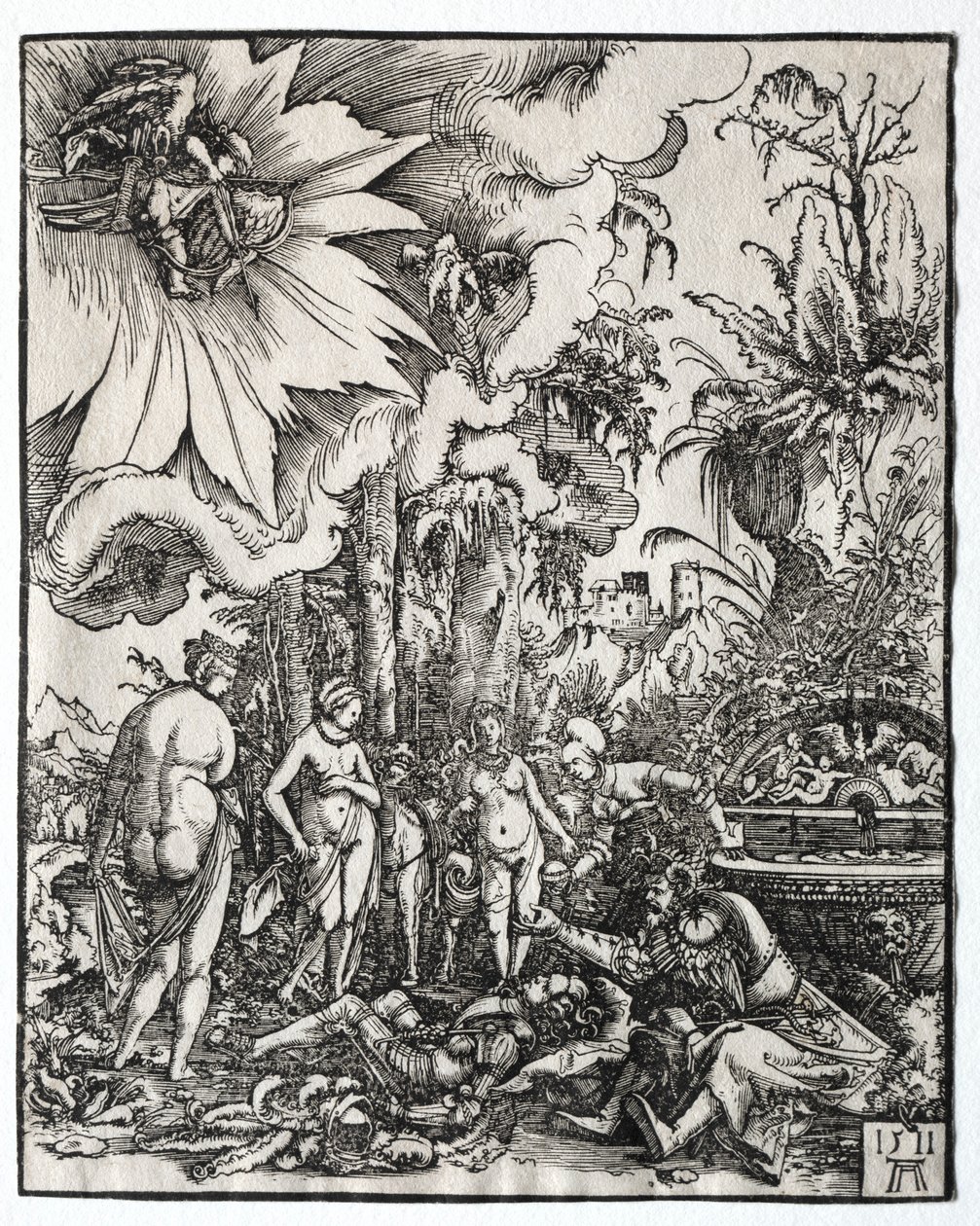 巴黎审判，1511年。 作者 阿尔布雷希特·阿尔特多夫（Albrecht Altdorfer）
