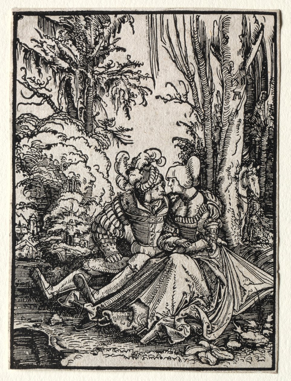 恋人，1511年。 作者 阿尔布雷希特·阿尔特多夫（Albrecht Altdorfer）