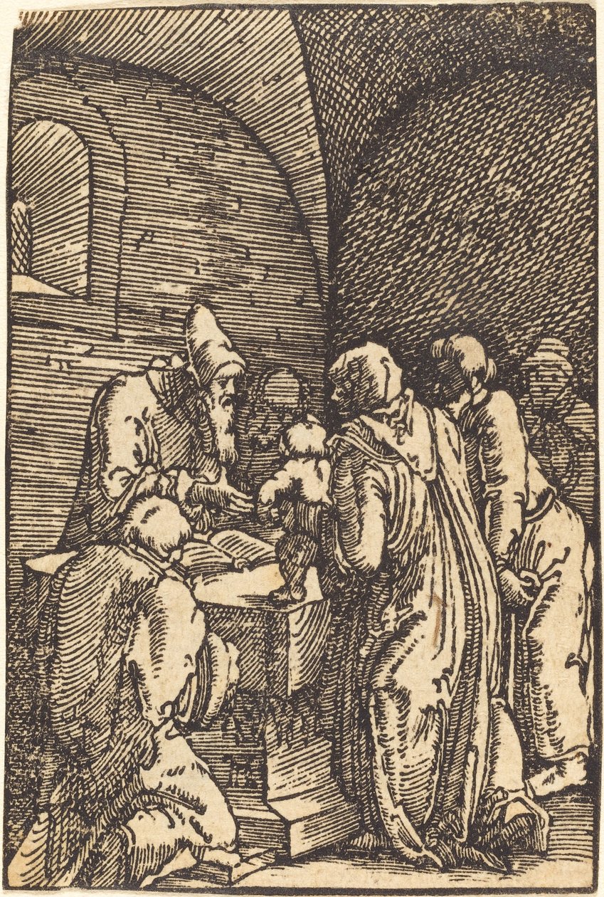 基督在圣殿中的显现 作者 阿尔布雷希特·阿尔特多夫（Albrecht Altdorfer）