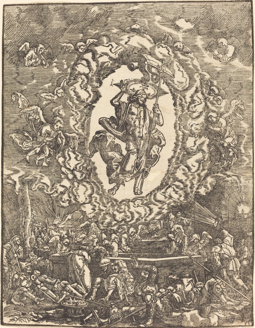复活 作者 阿尔布雷希特·阿尔特多夫（Albrecht Altdorfer）