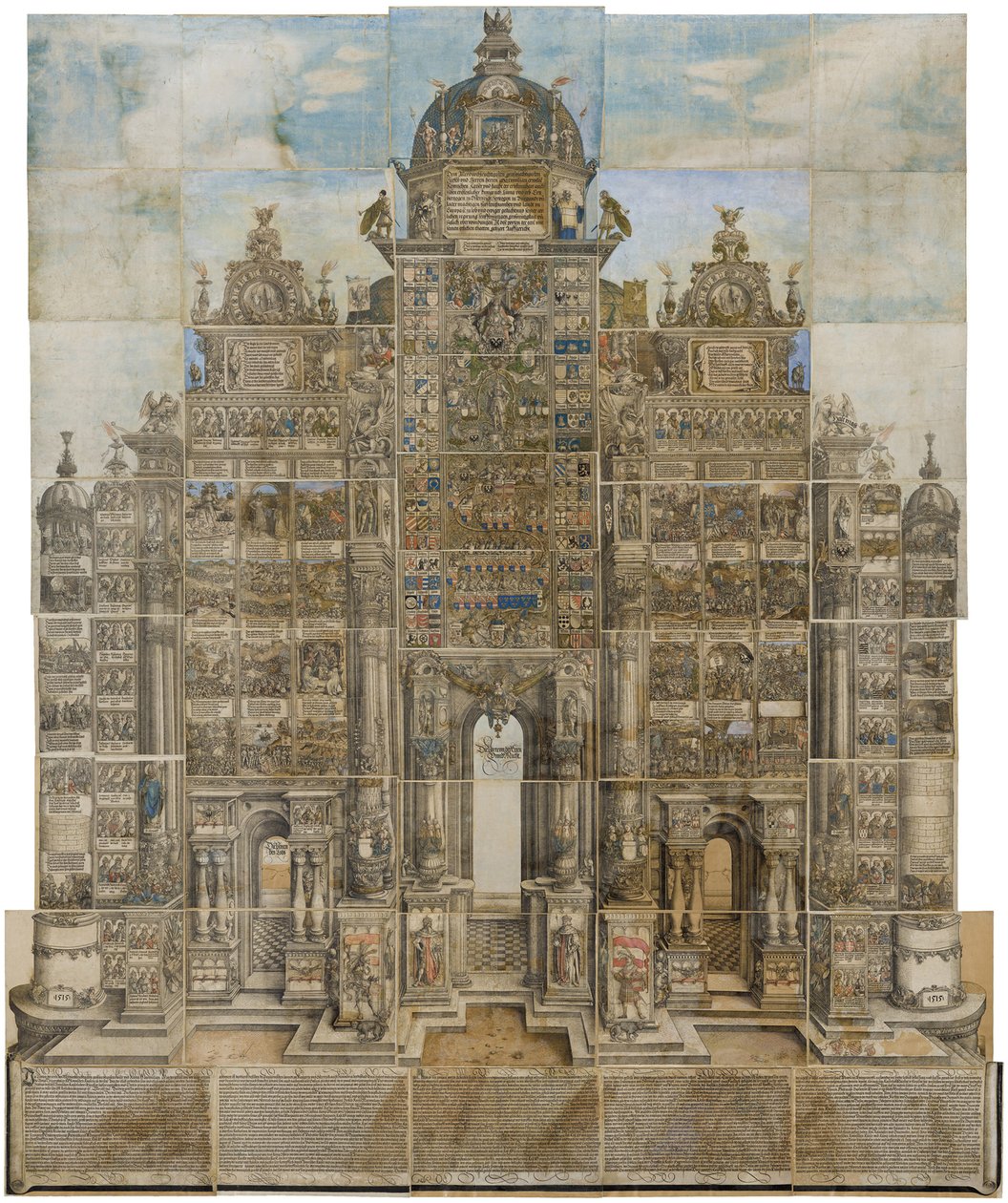 马克西米利安一世皇帝的凯旋门 作者 阿尔布雷希特·阿尔特多夫（Albrecht Altdorfer）