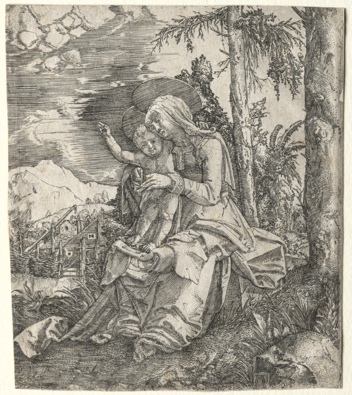风景中的圣母 作者 阿尔布雷希特·阿尔特多夫（Albrecht Altdorfer）