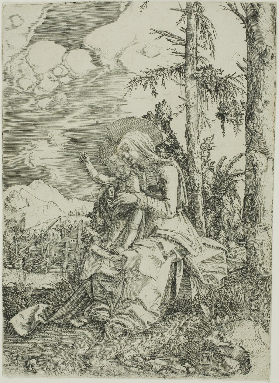 风景中的圣母与祝福之子 作者 阿尔布雷希特·阿尔特多夫（Albrecht Altdorfer）
