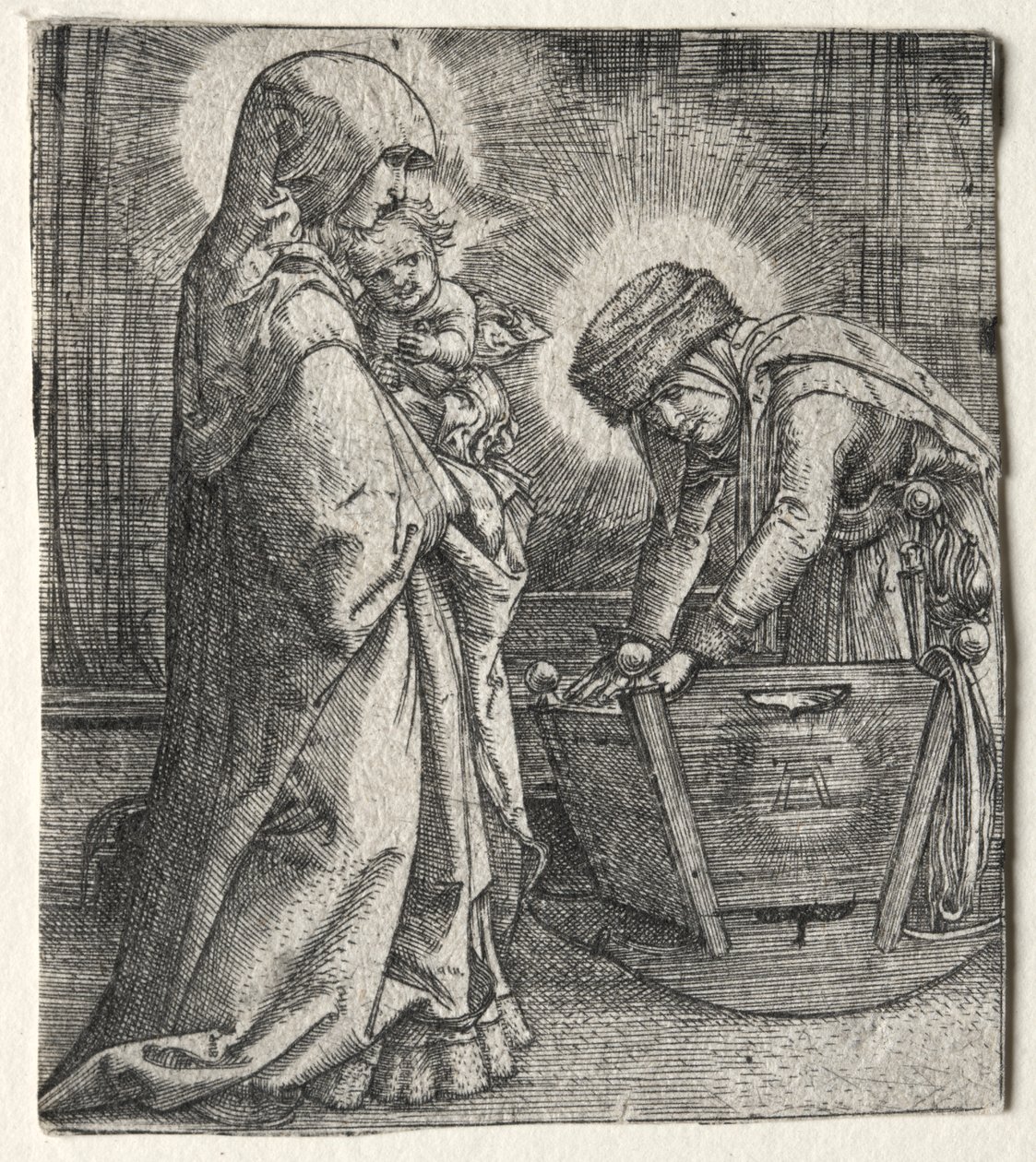 圣母怀抱圣婴和摇篮中的圣安妮 作者 阿尔布雷希特·阿尔特多夫（Albrecht Altdorfer）