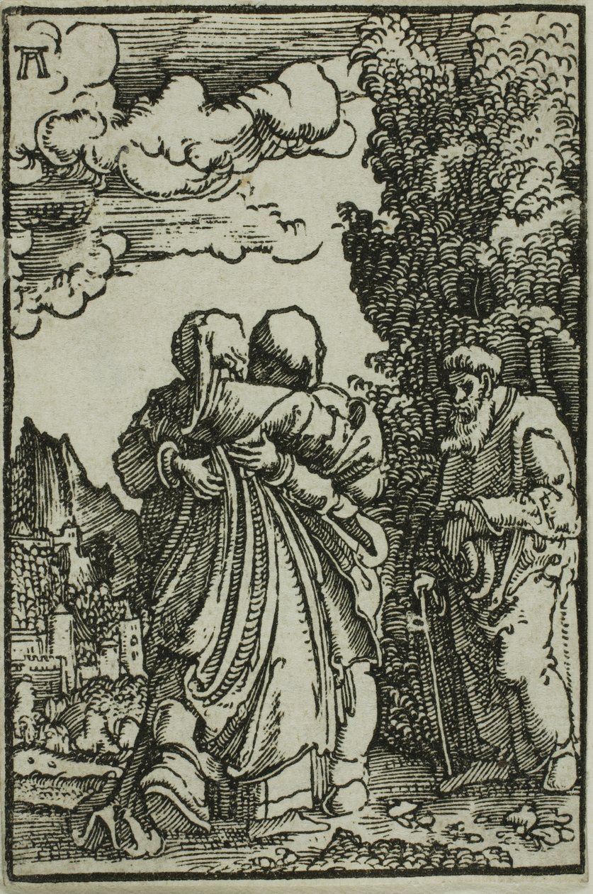 探访》，选自《人类的堕落与救赎 作者 阿尔布雷希特·阿尔特多夫（Albrecht Altdorfer）