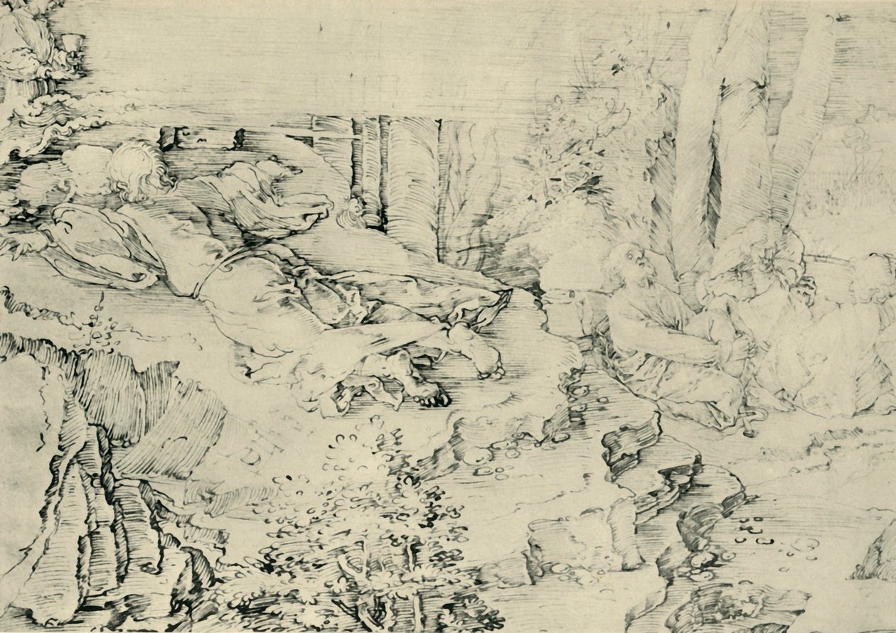 1943年，1521年，花园里的痛苦。 作者 阿尔布雷希特丢勒